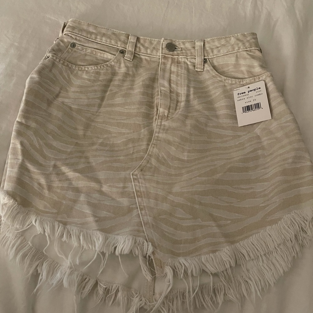 Free people zebra skirt